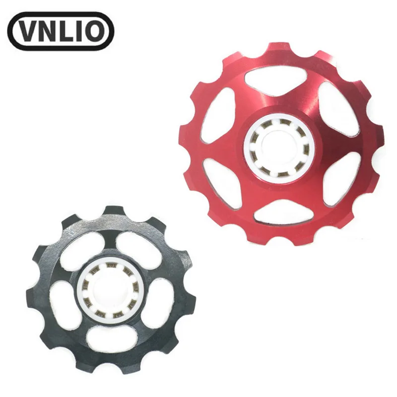 Vnlio11T rear reducer roller ceramic bearing pulley guide wheel, suitable for 7/8/9 speed mountain bike transmissions