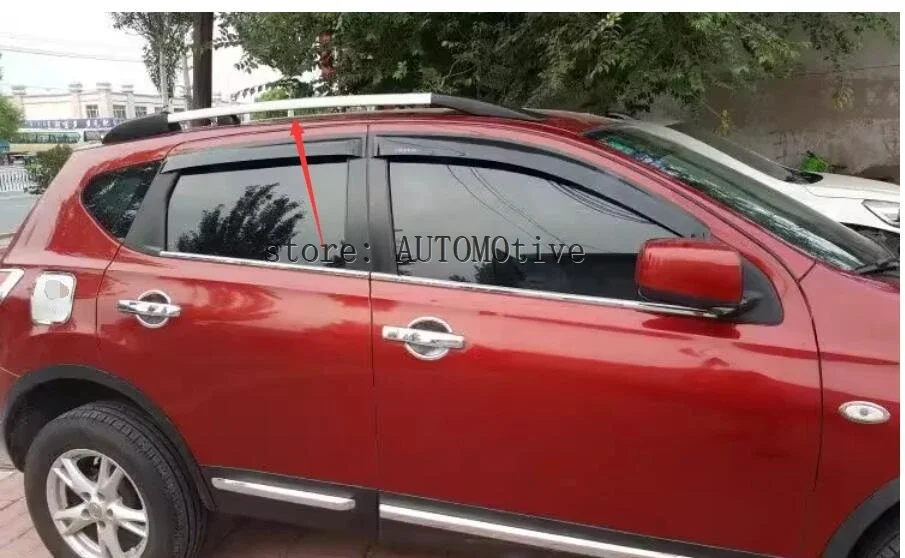 Roof Rack Rails Side Bars For Nissan Qashqai 2007-2012 For Decoration Only !