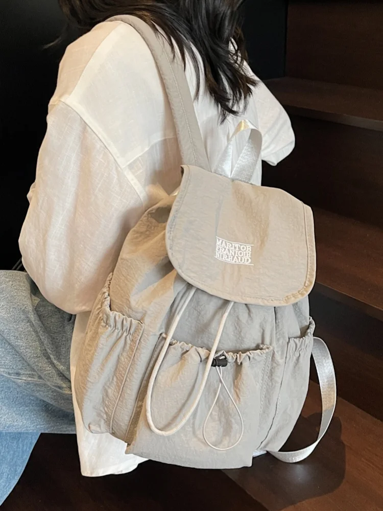 

Casual Large Capaci oulder Bag Women's 2025 New Summer School Class Travel Bapa Outdoor Trip Bookbag Simple Design