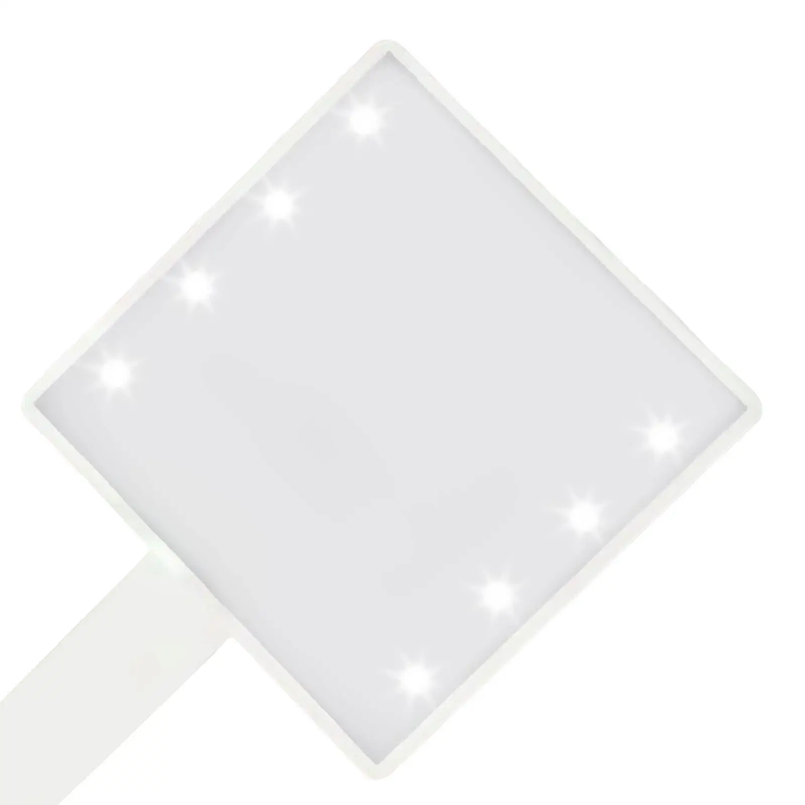 

Small Travel Makeup Mirror with 8 LED Beads Lightweight Portable Vanity Mirror for Girls Women Desk or Purse