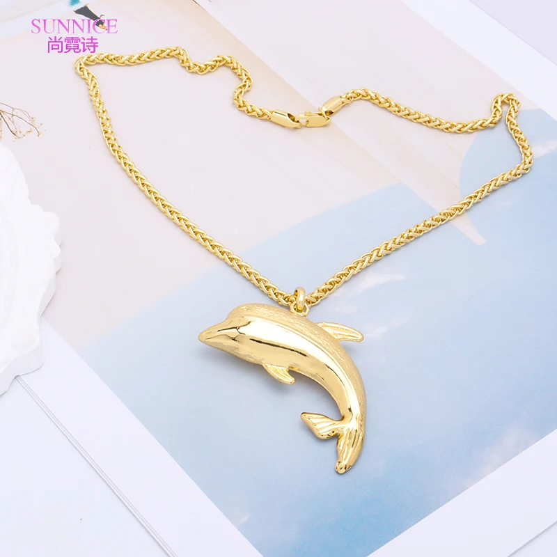 Fashion Necklace For Women Men Dubai Gold Color Pendants Jewelry Sets Couple Gift Daily Wear Party Holiday Bride Jewellery