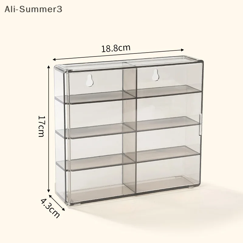 1:64 Per modello di esposizione Scaffale per armadietto dei giocattoli per auto Scatola di visualizzazione antipolvere in acrilico pressofuso