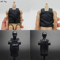 Black 1/6 Scale Male Solider Bulletproof Vest Model Fit for 12inch Action Figure Doll