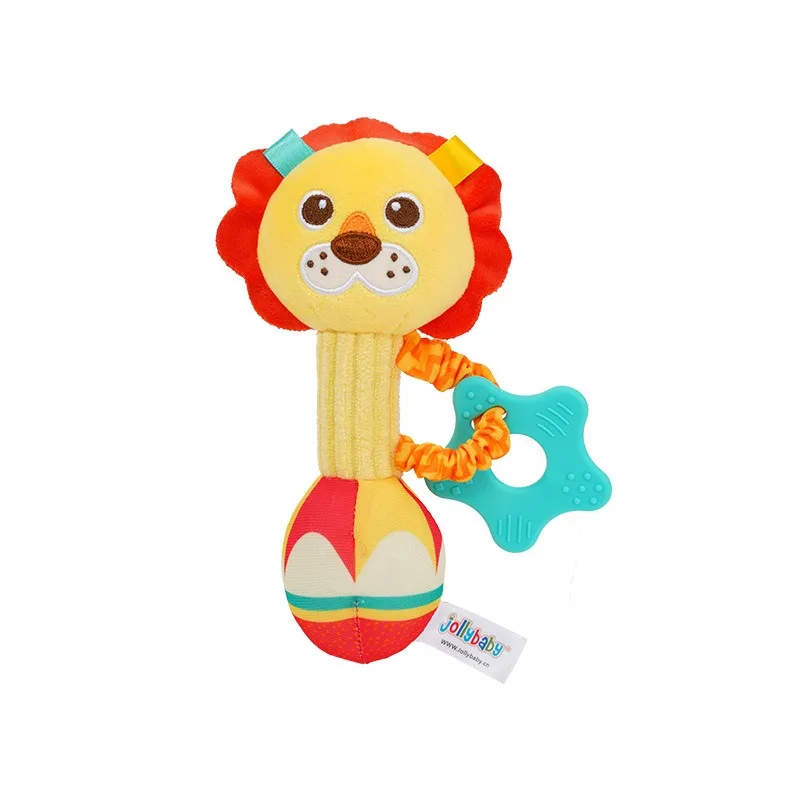 1 stücke 0-6 monate Dental Gum Hand Grip Plüsch Puppe Kann Biss Praxis Greifen Eltern Baby Interaktive Puzzle rassel Beruhigende Spielzeug
