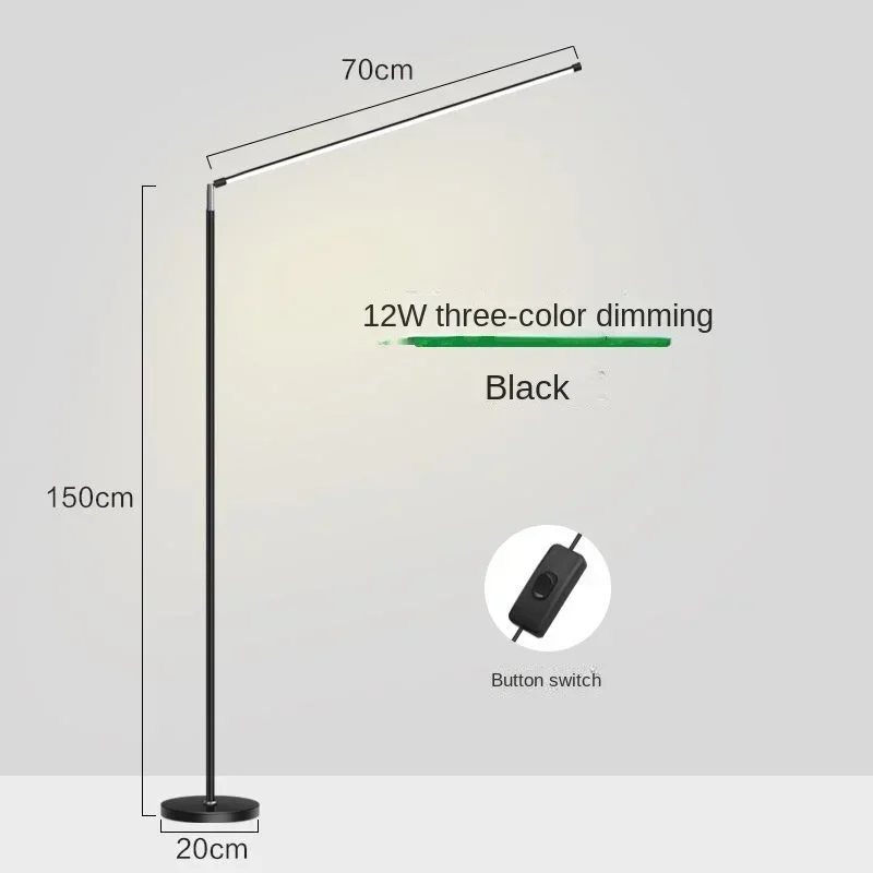 NONE 2025, Minimalismus, LED-Stehlampe, superhelle Leselampe, Wohnzimmer, Schlafzimmer, Nachttisch, vertikale Lampe, Bodenklavier, Beleuchtungskörper 7