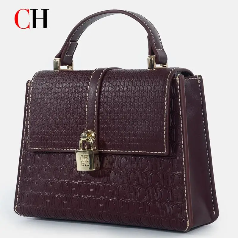 

Женская сумка CH с золотой фурнитурой, винтажный дизайн, для офиса, на каждый день, для вечеринок, кроссбоди, на плечо