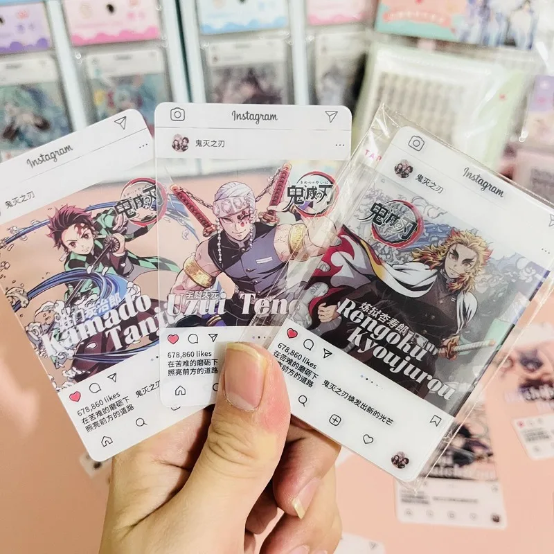 

Demon Slayer Transparent Card Tokitou Muichirou Tomioka Giyuu Anime Peripheral Exquisite HD Transparent Card A Set 8 Sheets