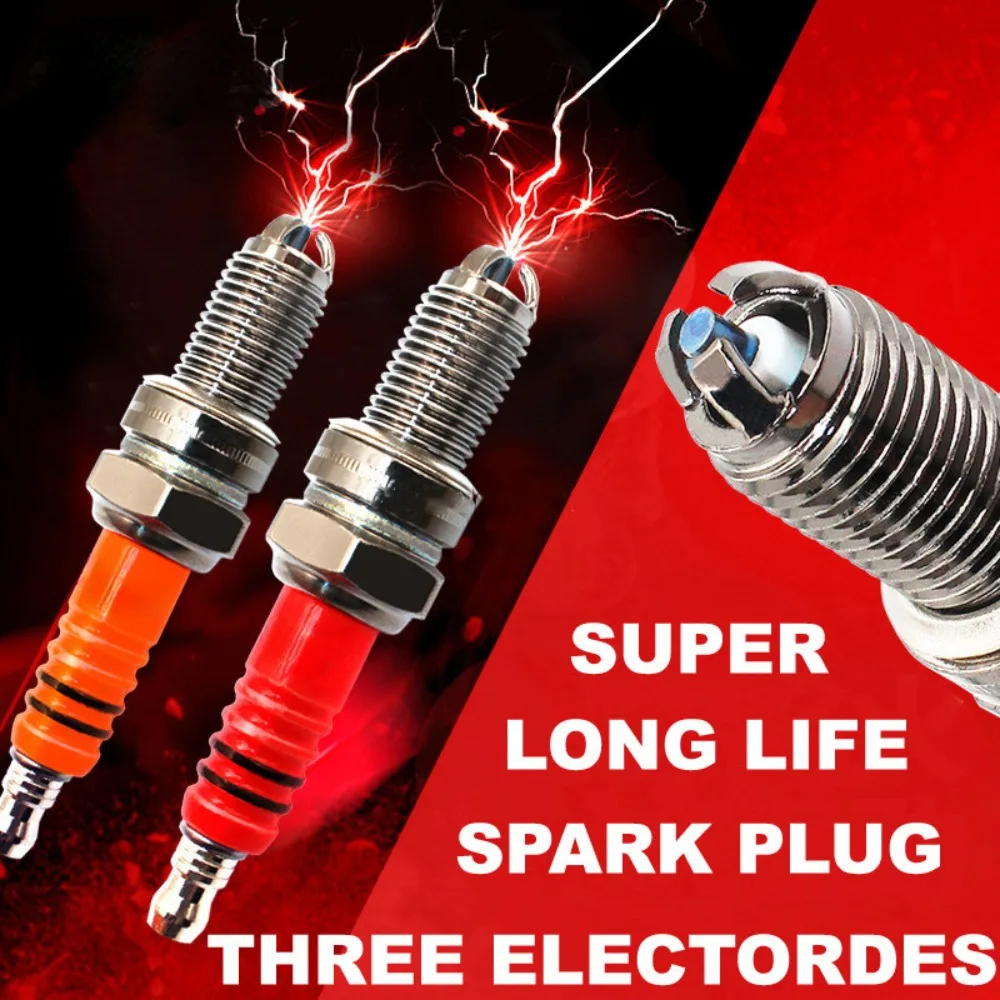 High-Performance Spark Plug L7T 3-sided Pole for Gasoline Chainsaw and Brush Cutter Garden Power Tool Accessories