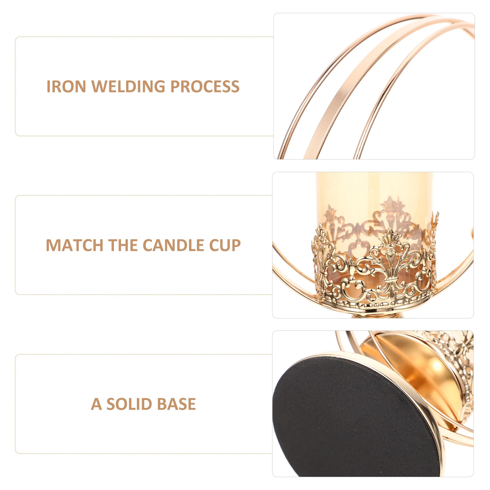 

Iron Holder Moon Shape Creative Modeling Romantic Home Restaurant Wedding Party Candleholder Decor Iron Candlestick