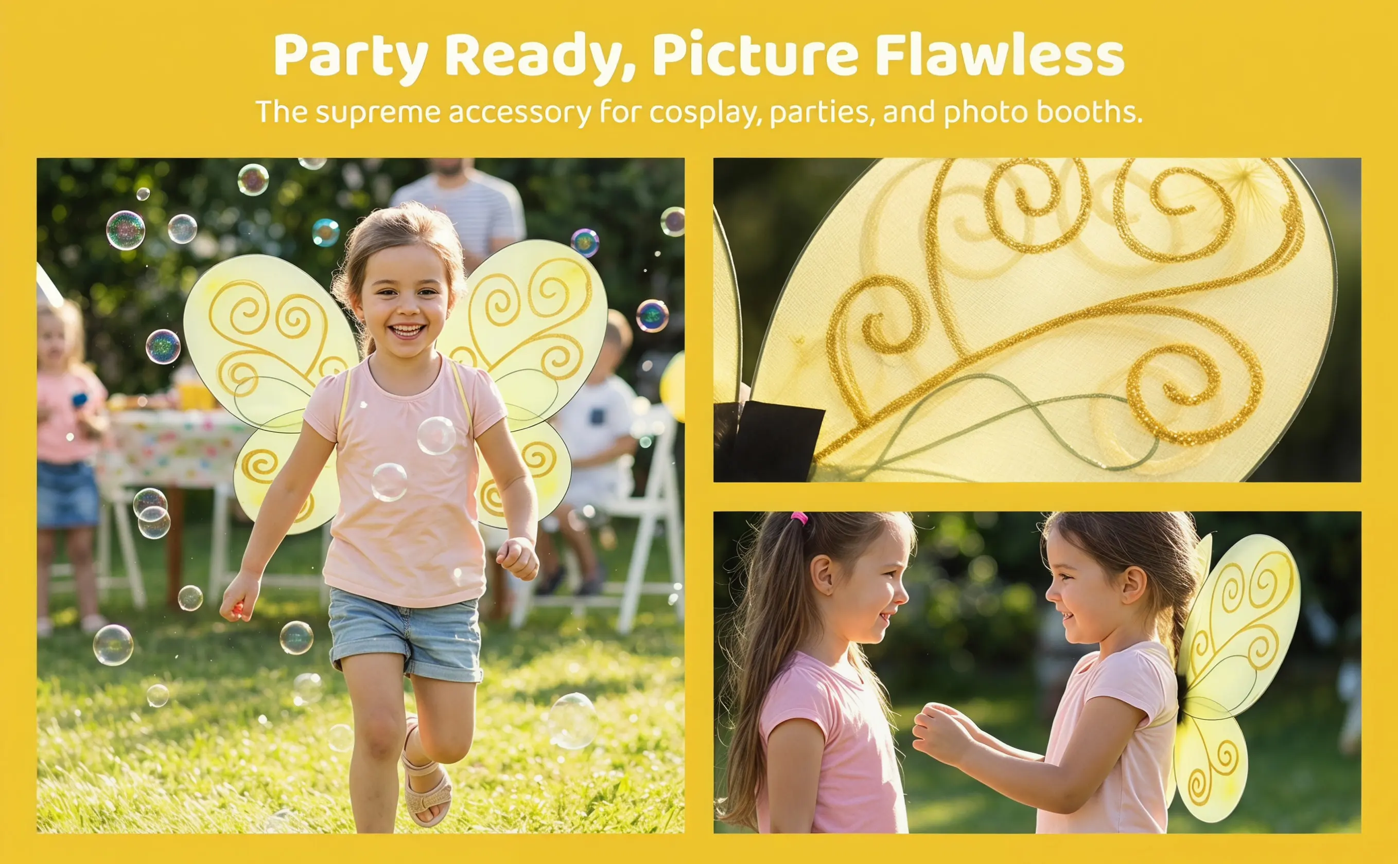 Bee Wing Prop Delicate Craftsmanship Perfect for Party Photo Shoot Stage Performance Casual Wear Cosplay Decoration Creativity