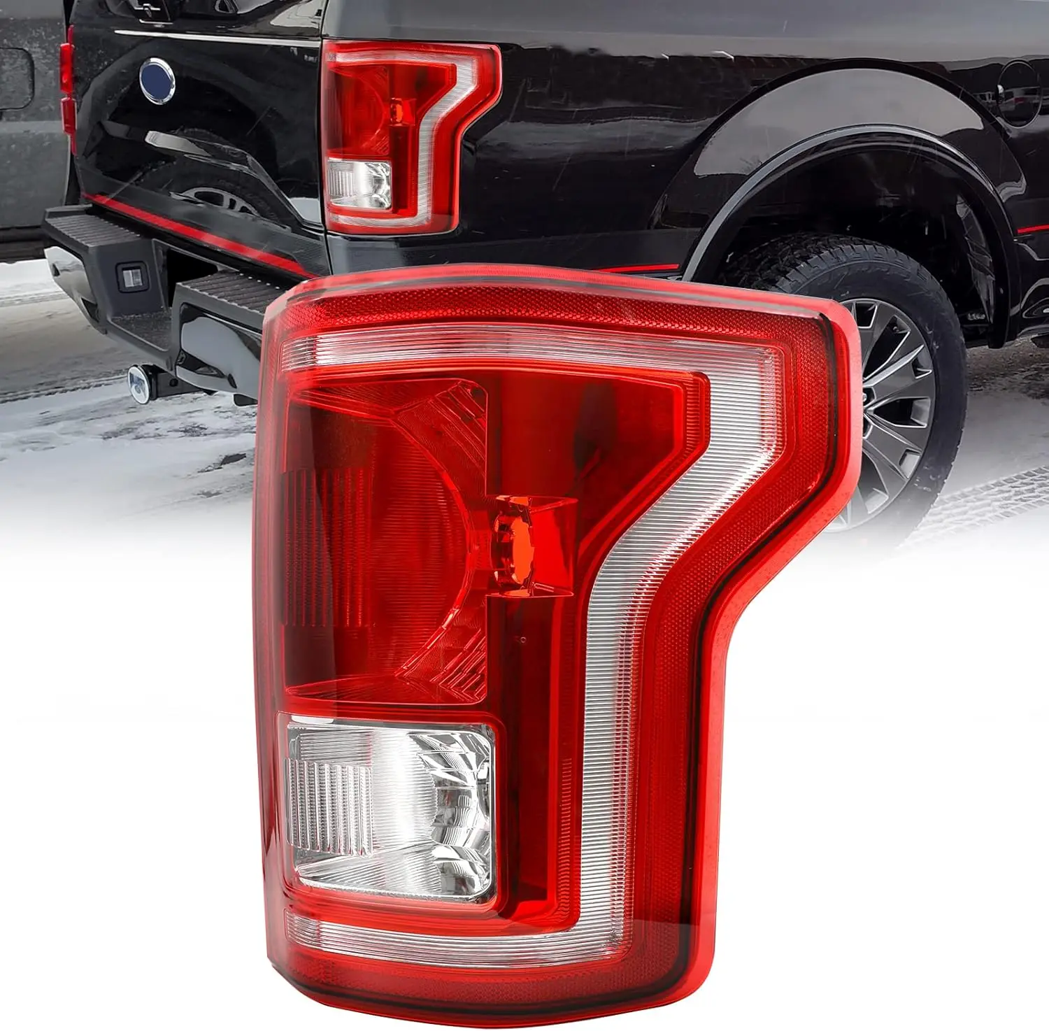 

Car Tail Lights Assembly 1PC Right For Ford F-150 2015-2017 F150 Rear Brake Lamp Taillight Without Halogen Bulbs