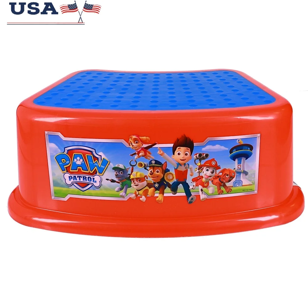 

Toddler Non Slip Step Stool Lightweight Plastic Stool Potty Training Safe Skid Resistant TPR Base Ideal Bathroom Kitchen
