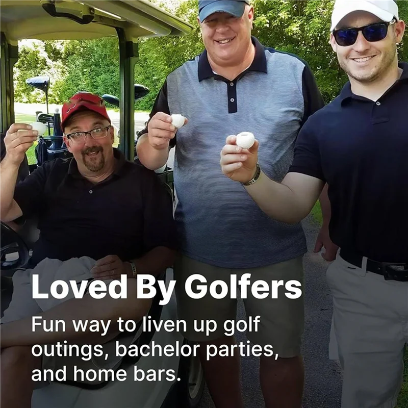 

A74E-6PCS Golf Ball Shaped Shot Glass Golf Ball Shot Glass Cool Golf Ball Shot Glass Perfect Present For Golf Enthusiasts