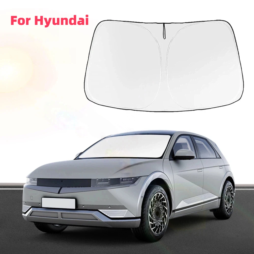 

Car Windshield Sun Shade Covers Visors Auto Front Window Sunscreen For Hyundai Palisade Kona Santa Cruz Ioniq 5 Accessories