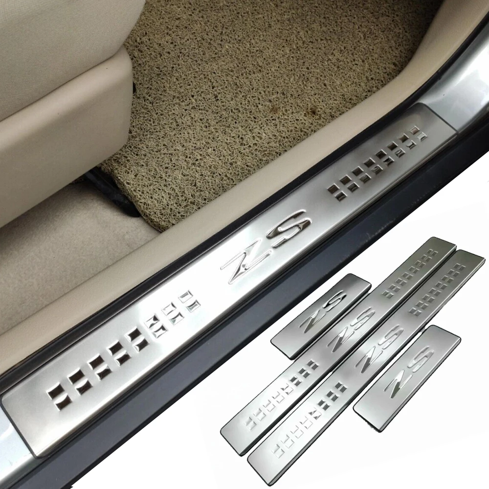 Car Original Threshold Stainless Steel Stickers For MG ZS 2022 2023 Protector Door Sill Scuff Plate Guard Trim Accessories 2024