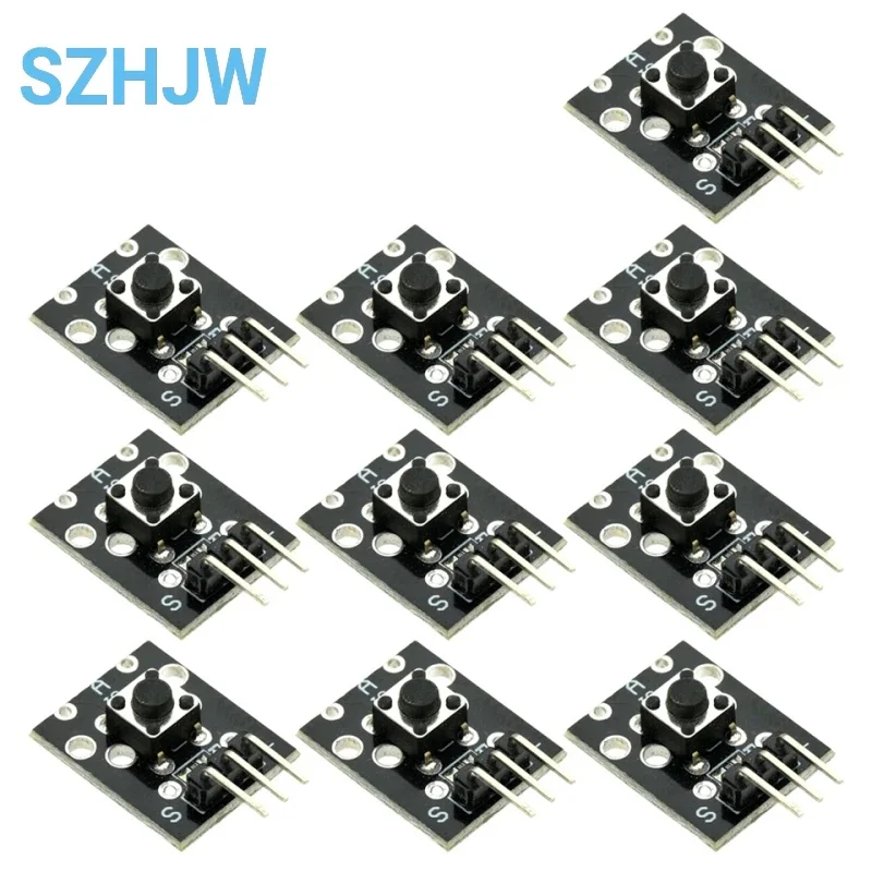1/5/10pcs KY-004 3Pin Button Key Switch Sensor Module For Arduino Diy Starter Kit KY004