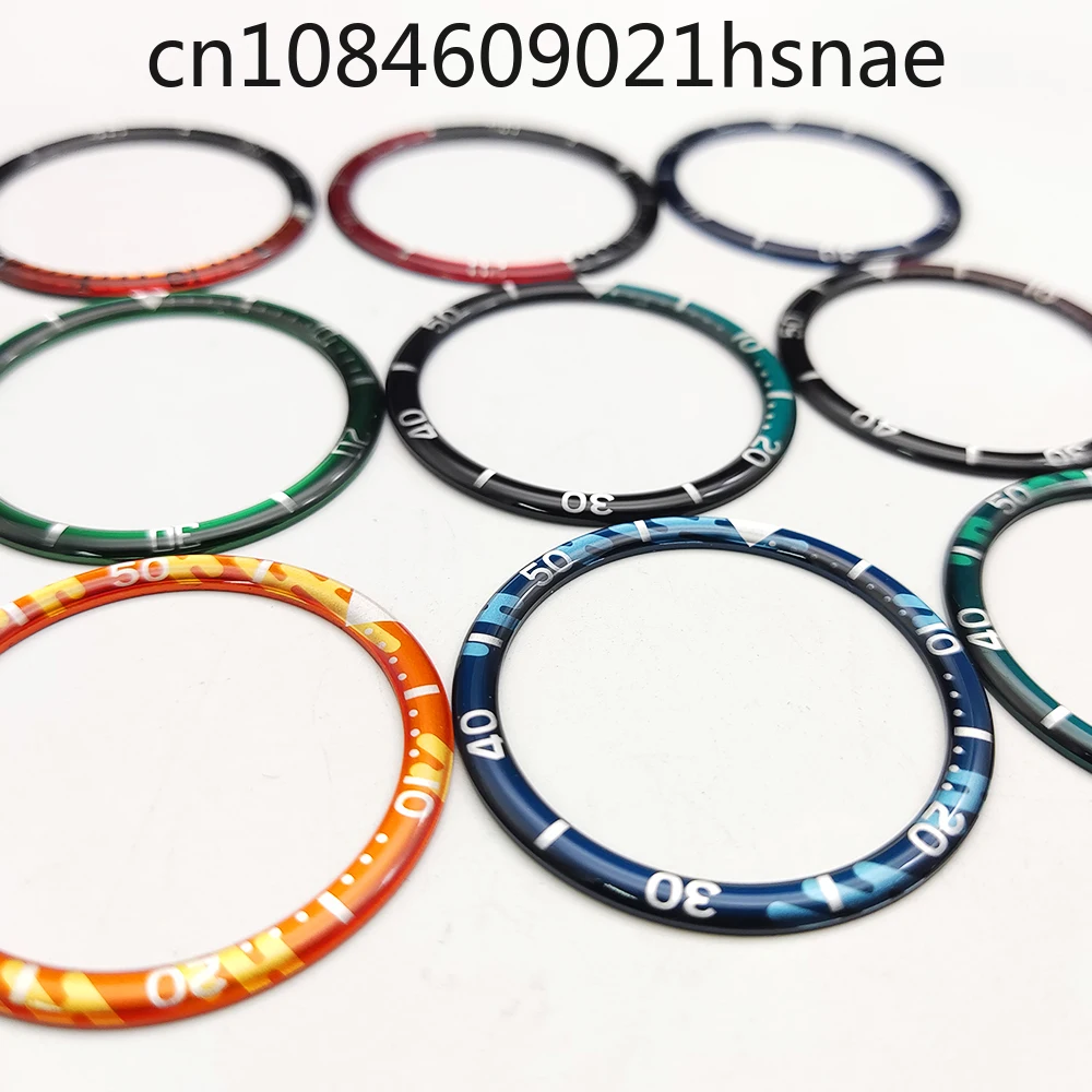 39MM watch bezel, suitable for Seiko abalone case outer ring, watch parts replacement, resin ring