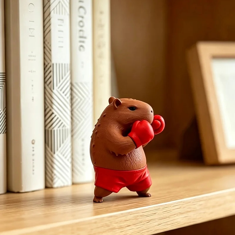 3D Printable Cute Capybara Ornaments, Plastic Animal Decor, Sitting & Standing Pose Collectible Model, Desktop Car Dashboard Dec