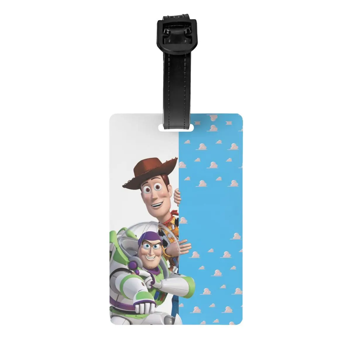 

Custom Toy Story Woody And Buzz Luggage Tag Travel Bag Suitcase Privacy Cover ID Label