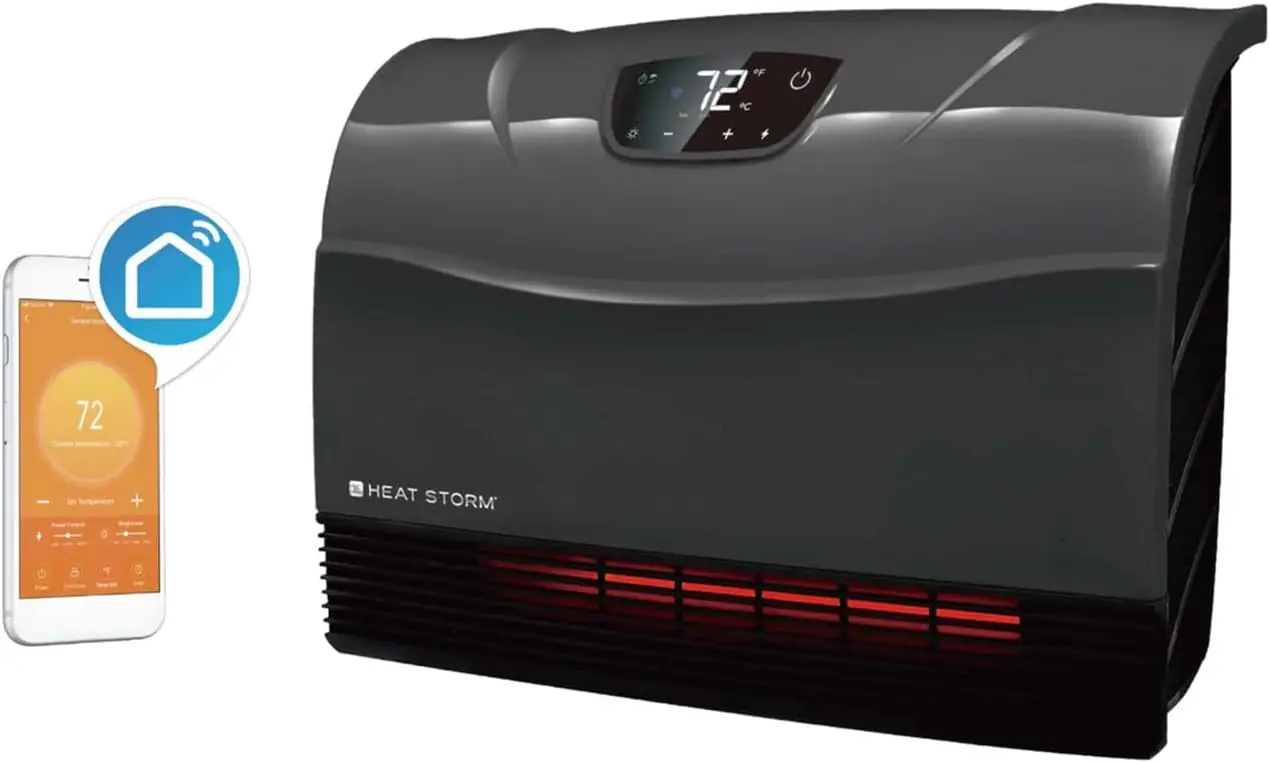 WLAN-fähiger Infrarot-Heizstrahler mit Touchscreen, 1500W Wandmontage für Effiziente Beheizung