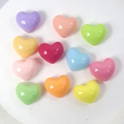 10/100pcs Bright Resin Accessories Materials Flat Patch Love DIY Accessories Girl Hair Accessories Hair Clips Handmade Materials