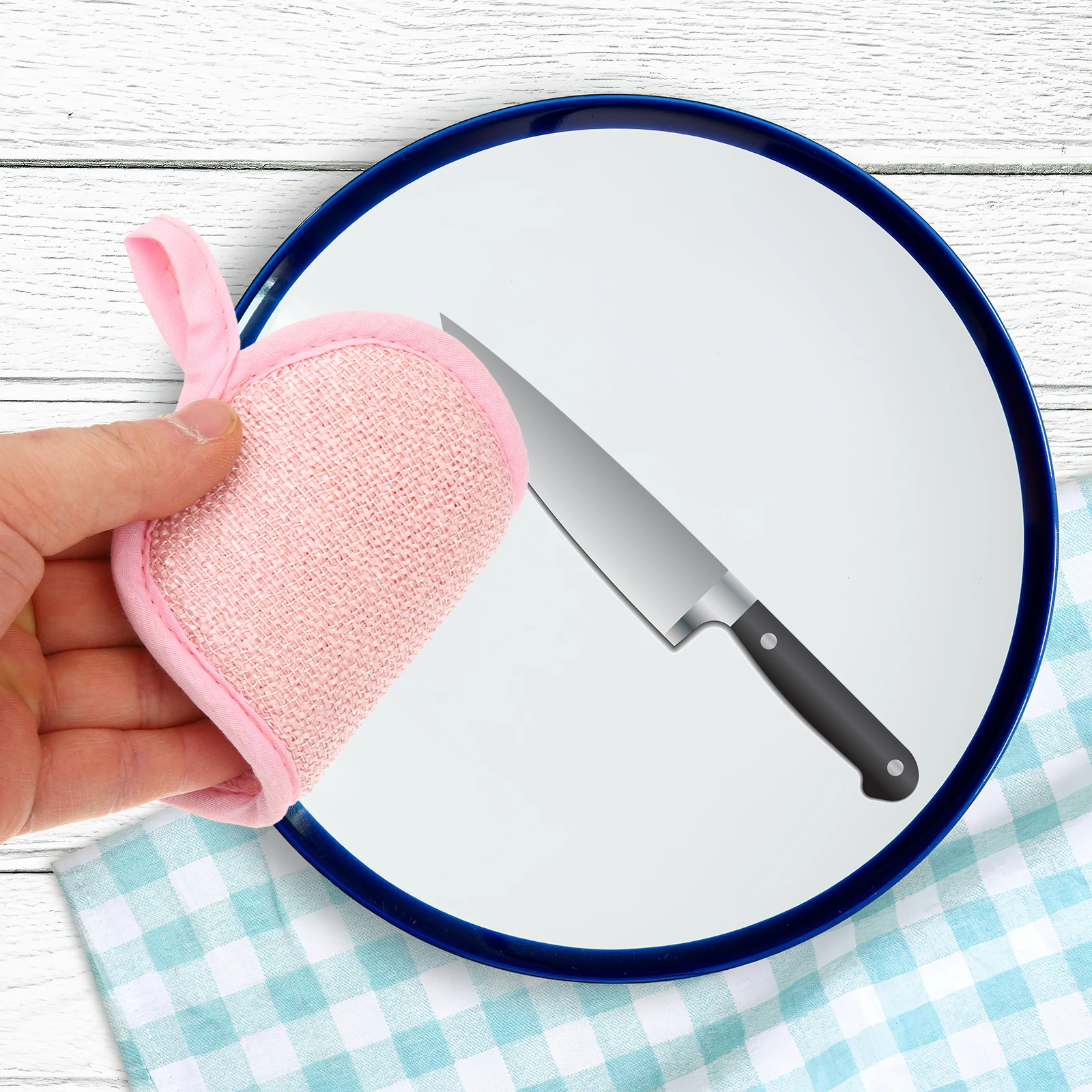 

4 pcs Dual Side Scrub Pad Reusable Kitchen Sponge Dish Cleaning Pot Pan Scouring Sponge Pad Non-Scratch Durable Easy Storage