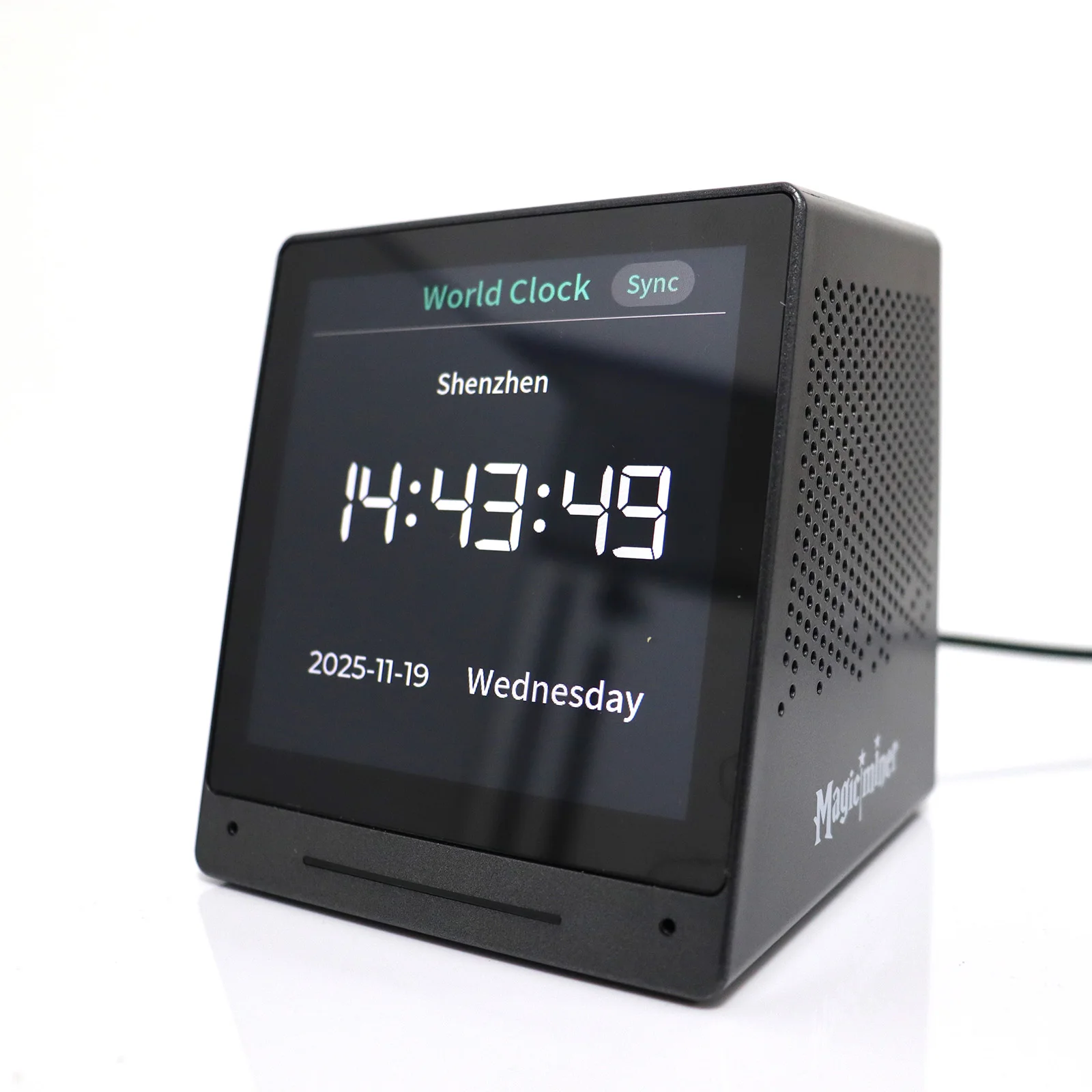 

Magicminer MO01 multi-functional touch screen Bitcoin mining machine, stock market monitoringBluetoo th speaker and alarm clock
