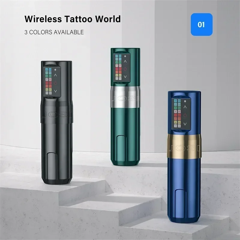 Tattoo Pen Power Supply Wireless Tattoo Rotary Machine Pen With 2400mAh Battery Capacity for Body Art Imported Motor Stroke3.5mm