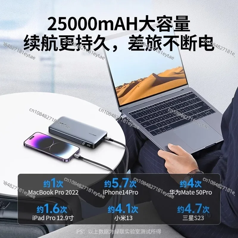 145W power bank 20000mAh large capacity fast charging notebook special mobile power supply for Mac