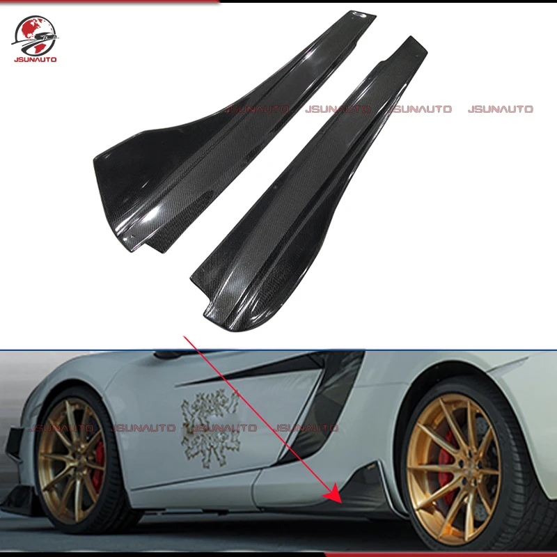 

For McLaren MP4-12C 650s Carbon Fiber Side Skirts For MP4-12C 2011-2014 Upgrade D Style Premium Side Plate Bodykit Accessories