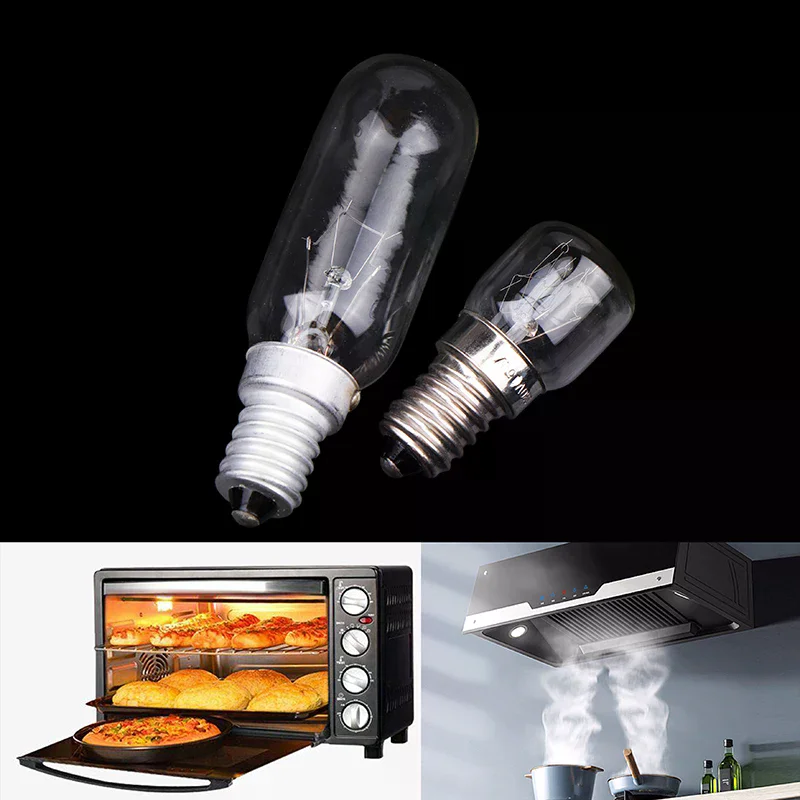 LED Light T22/T25 15/40W Cooker Hood Filament Lamp Extractor Fan Bulb High Temperature Resistant Lighting 220V Edison Bulb E14