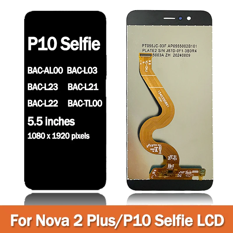 Tested For Huawei Nova 2 Plus BAC-L23 BAC-L21 BAC-L03 LCD Touch Screen Assembly Digitizer For Nova2Plus LCD with Frame