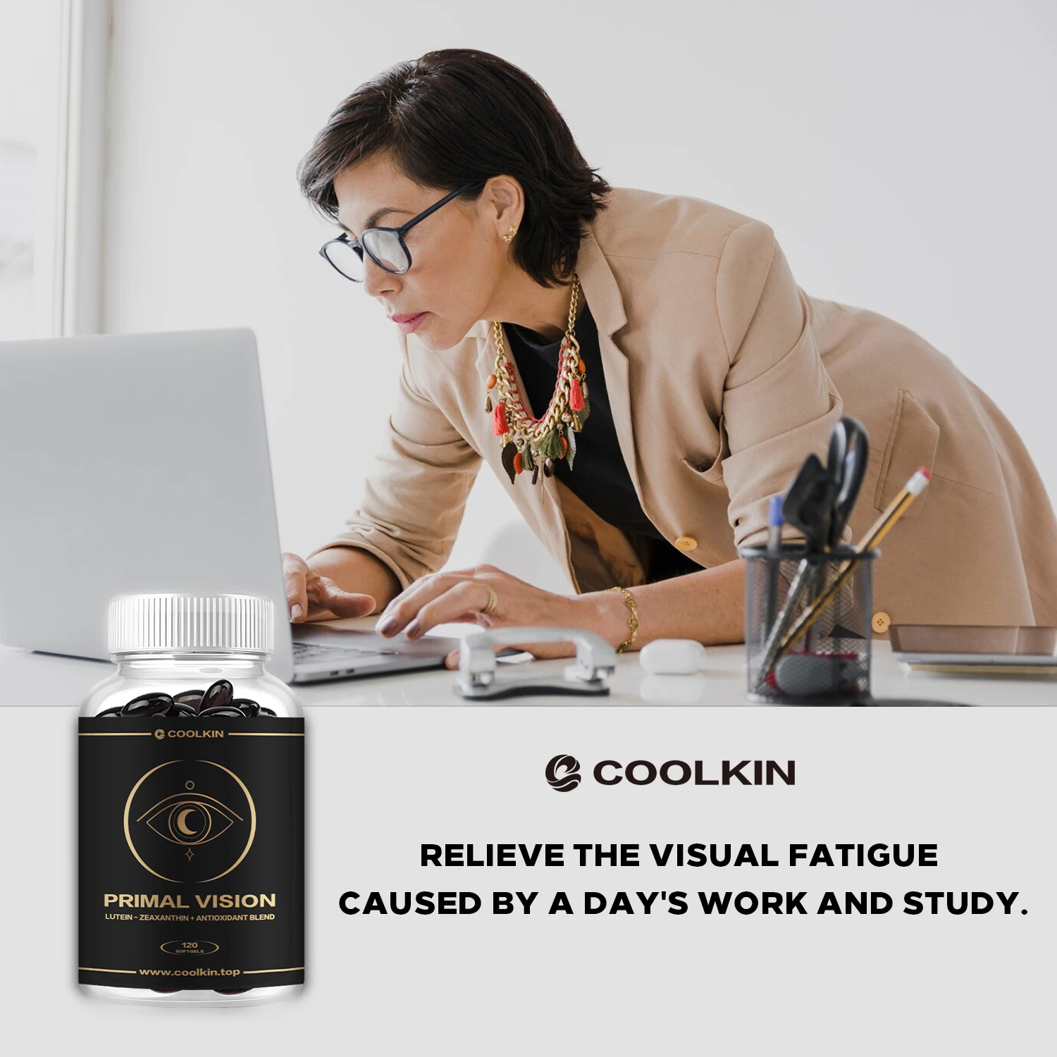 Vision Health Capsules - with Lutein, Zeaxanthin - Eye Vitamins, Protect Eyesight, Relieve Visual Fatigue