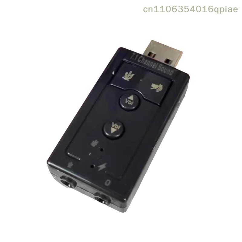 

(Летняя коллекция 4) Звуковая карта 7.1, 3D стерео USB-адаптер с разъемом 3,5 мм, внешняя звуковая карта для ноутбука, звуковая карта для игр и чатов, не требует драйверов
