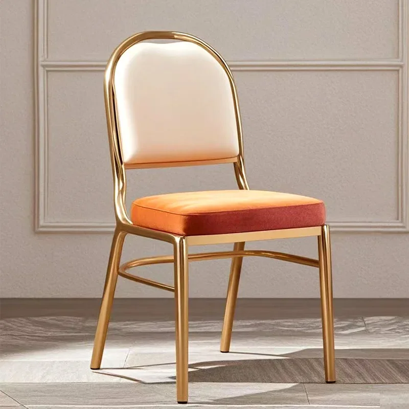 Manufacturer wholesale wedding hotel meeting VIP banquet chair iron tube aluminum alloy general chair hotel table chair hotel ch