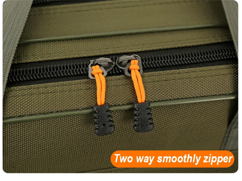 Angeltasche 2-4 Ebenen 130cm Angelruten-Tragetasche Leichter Angelruten-Köder-Rollen-Werkzeugkasten Wasserdichte Aufbewahrung Robuste Tasche – Detail 13