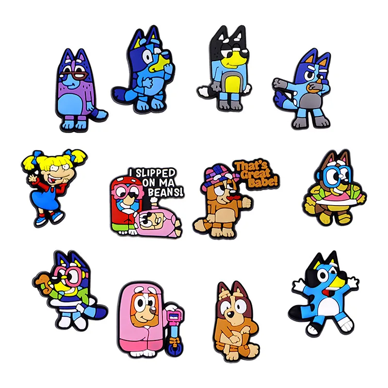 12-100PCS Cartoon Dog Shoe Charms|Fun PVC Charms for Shoes&Wristbands|Kids Gift Ideas New hot selling models Good quality