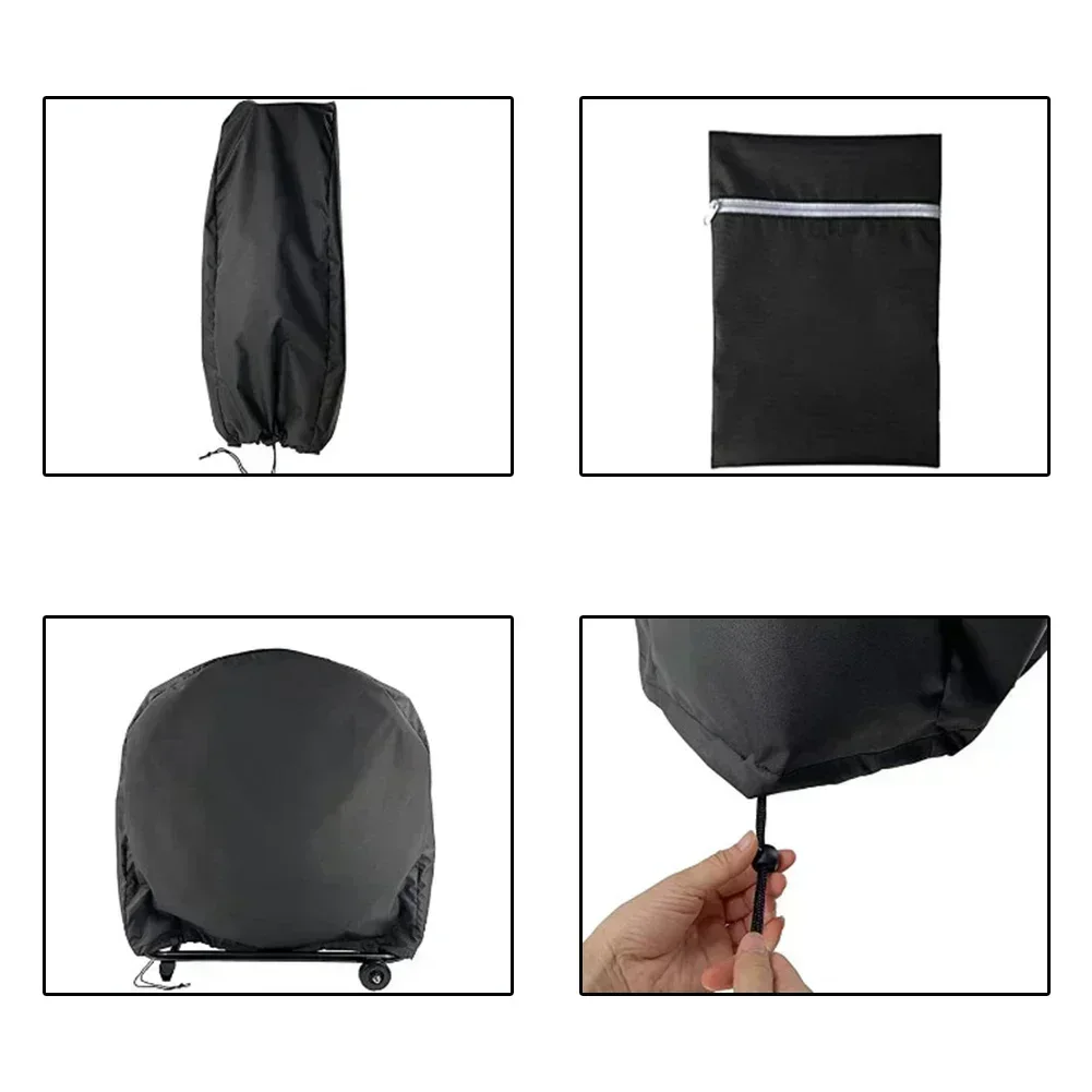 

Dustproof Fan Cover Outdoor Fan Cover Heavy Duty Polyester Material Protective Cover For Outdoor Use Adjustable Fan Cover Straps