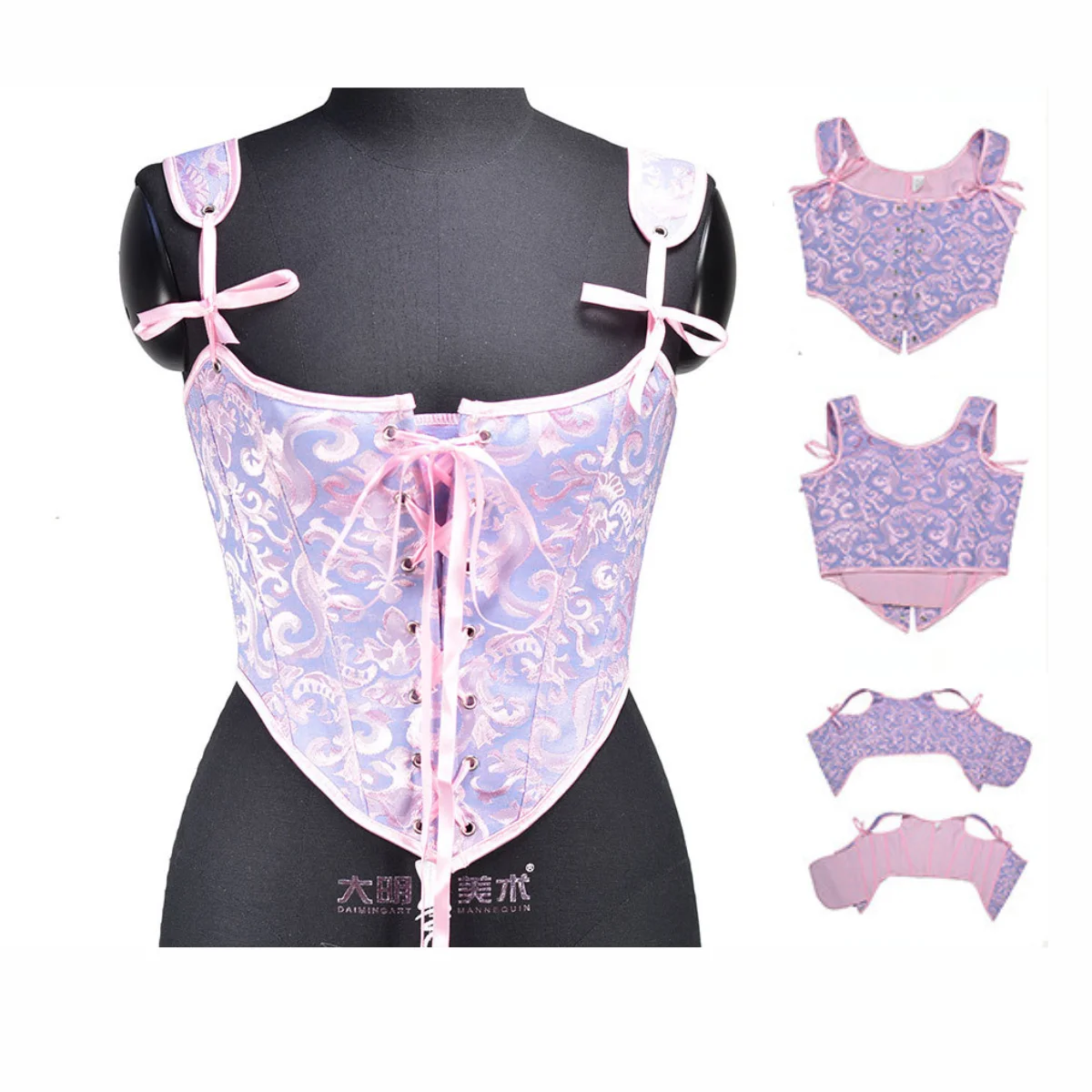 

Vintage Corset Top Women Slim Sexy Bustier Female Lace-up Lingerie Waist Trainer Camisole Body Shaper Boned Underbust Tank Tops