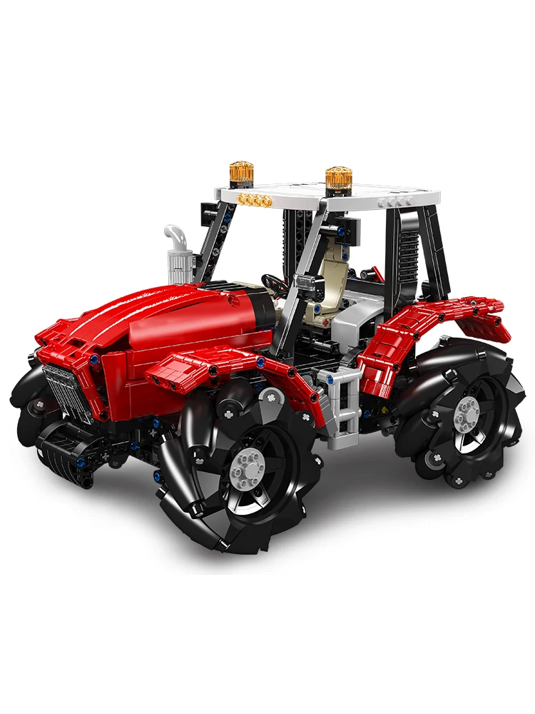 Mould King 18037 Ferngesteuerter Radtraktor Bausatz Technischer LKW Bausteine Set Kinder Weihnachtsgeschenk