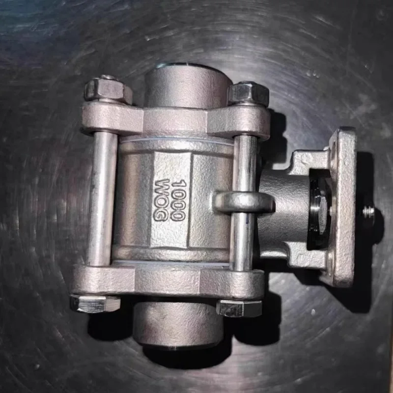New 304 three-piece welded high platform ball valve 316 stainless steel Q61F