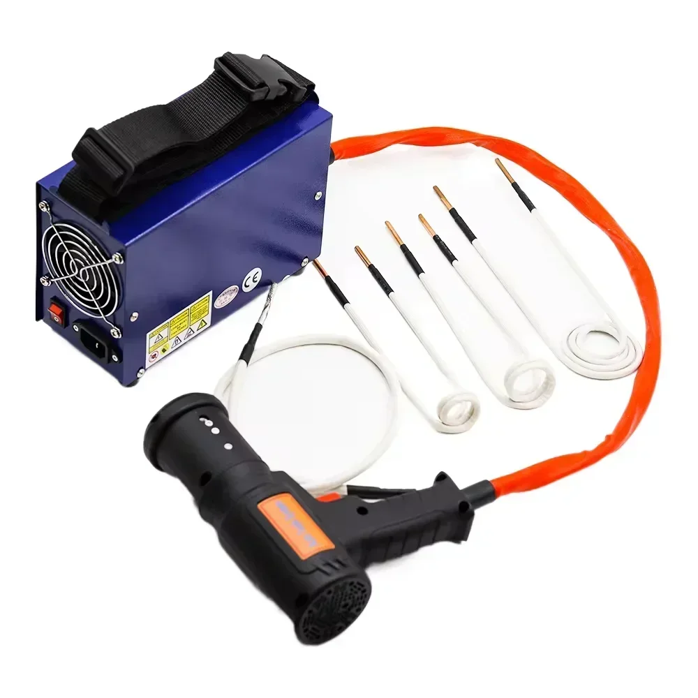 

1.5KW Induction Heater Coil Kits Handheld Magnetic Flameless Induction Heater for Bolt Removal Rusty Screw Removing Tool 110V