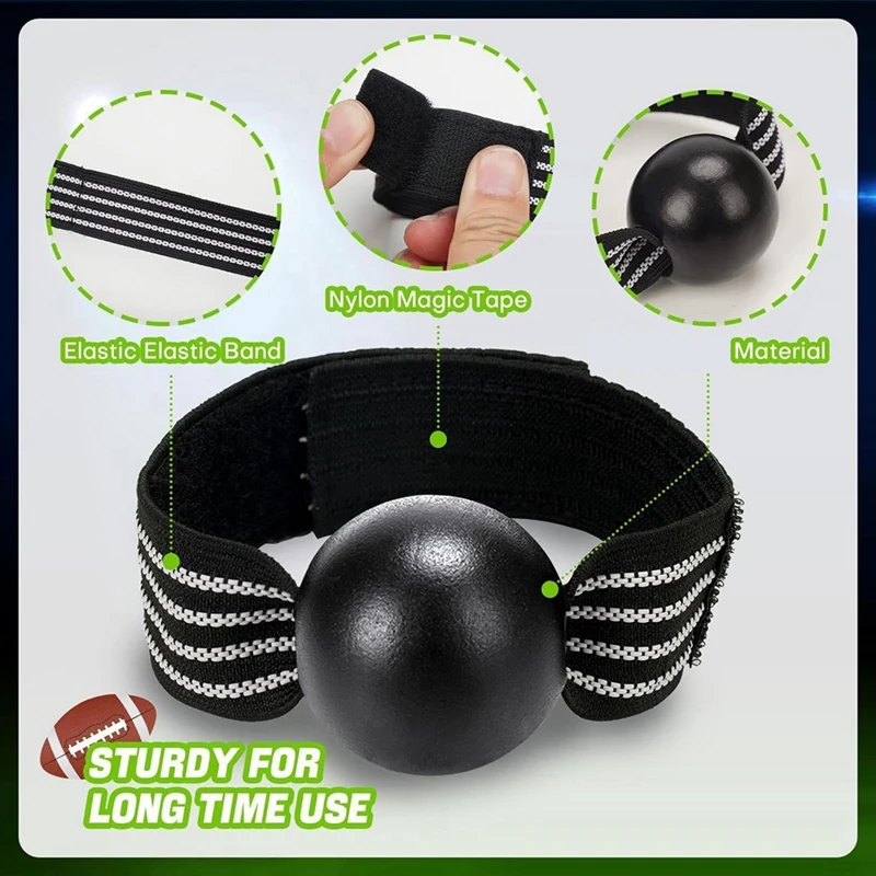 6PCS Football Catching Trainer Band, Rugby Football Catching Receiver Trainers, Volleyball Catching Training Hand Strap