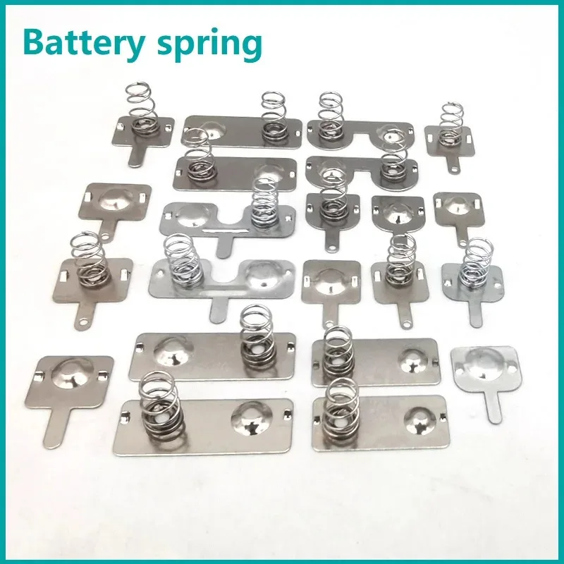 Battery spring, battery box contacts for AAA and AA remote control toys, positive and negative contact clips 10pcs