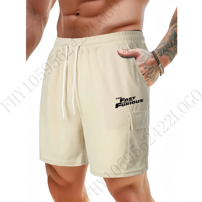 

2025 Summer new men's shorts, hiking, fishing, running, lightweight, multi-pocket, casual shorts, fitness overalls
