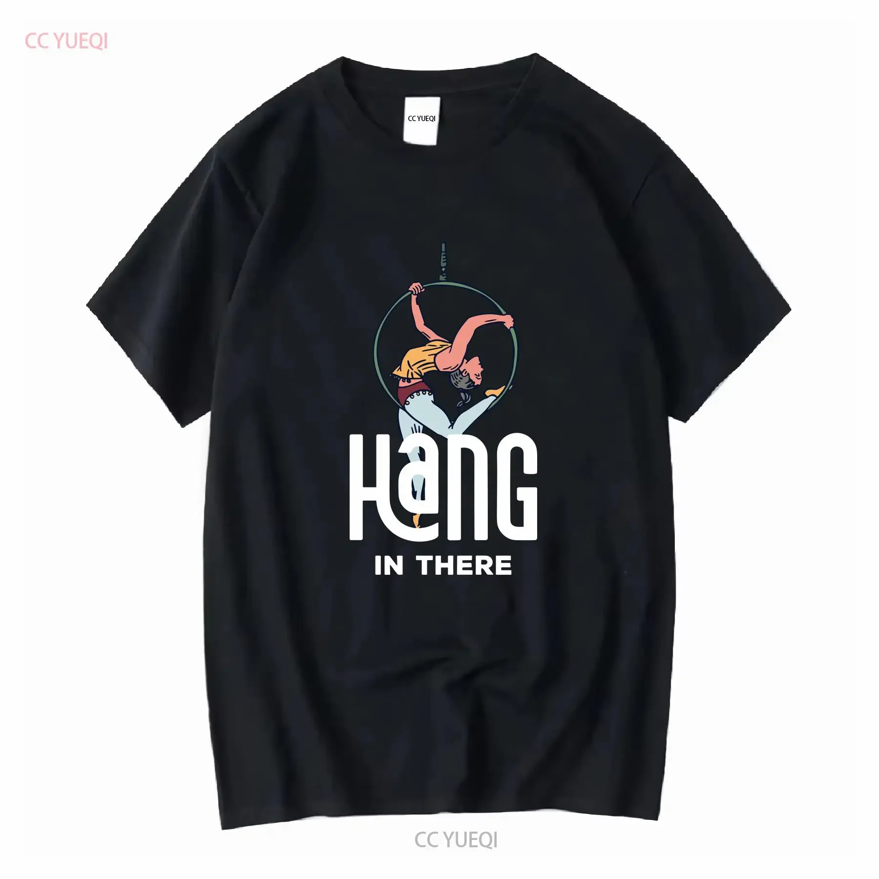 Hang In There T Shirt Aerial Gymnastics Funny Aerialist Design Idea Saying long or short sleeves vintage Washed streetwear