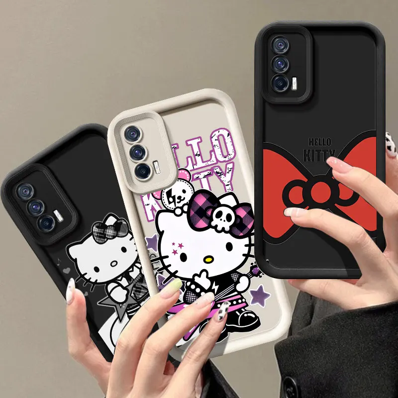 Cartoon Sanrio Hello Kitty Phone Case For VIVO V30 X80 X90 X100 Pro V29 V40 Y100 Y02 Y17 Y22 Y76 S Y03 Y27 Y28 Y35 Y36 Y72 Y78