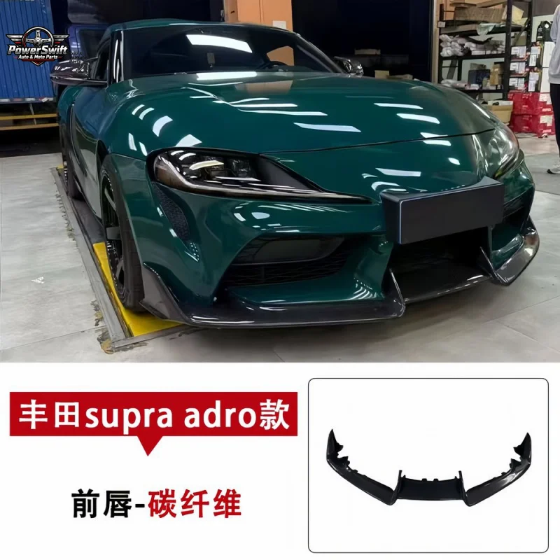 

Suitable for Toyota Supra A90 A91 Modified AD Style Carbon Fiber Lip Front Splitter Chin Spoiler