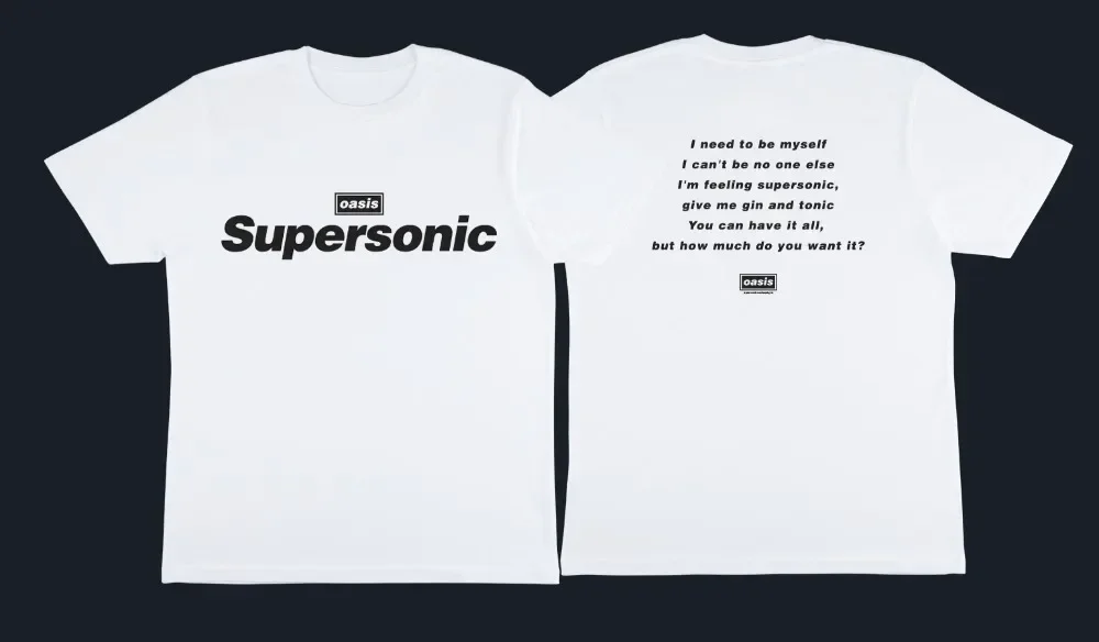 

O-Oasis Rock Band Logo T-Shirts for Men British Music Albums Vintage Cotton Tees Crew Neck Short Sleeve T Shirt 3XL Clothing