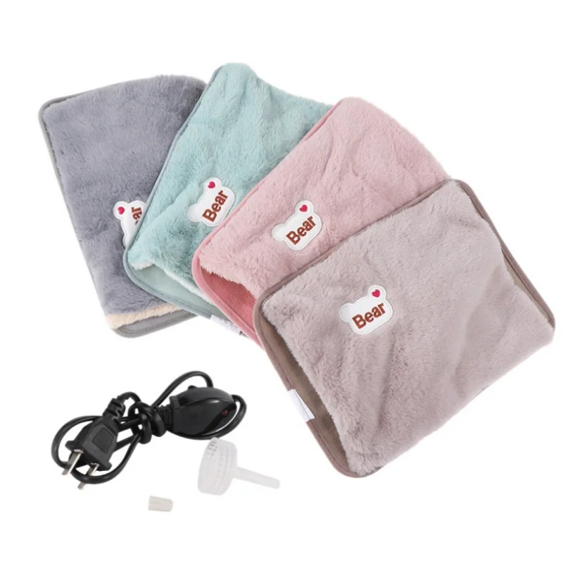 Electric Hot Water Bag Reusable Hot Water Bottle Rechargeable Safety Thickening Hand Warmer Pocket Autumn Winter Keep Warm Tools